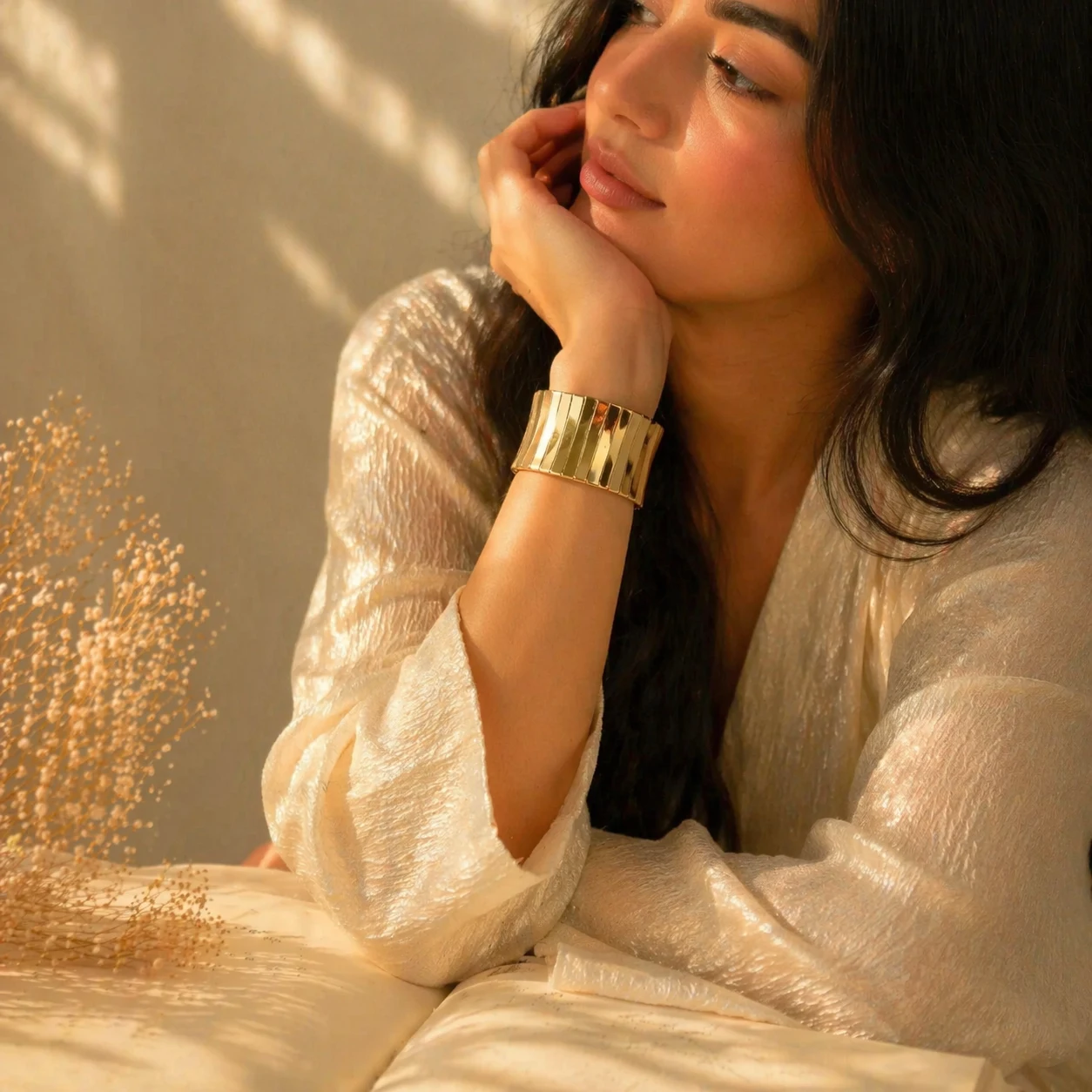 Swarns Gilded Wave Cuff - Image 2
