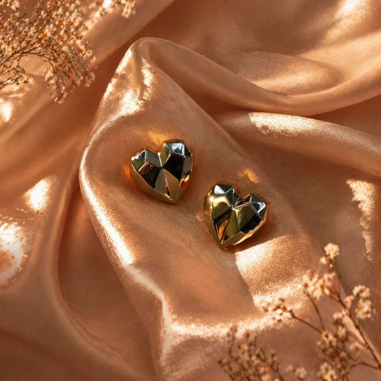 Swarns Aurex Heart Studs - Image 4