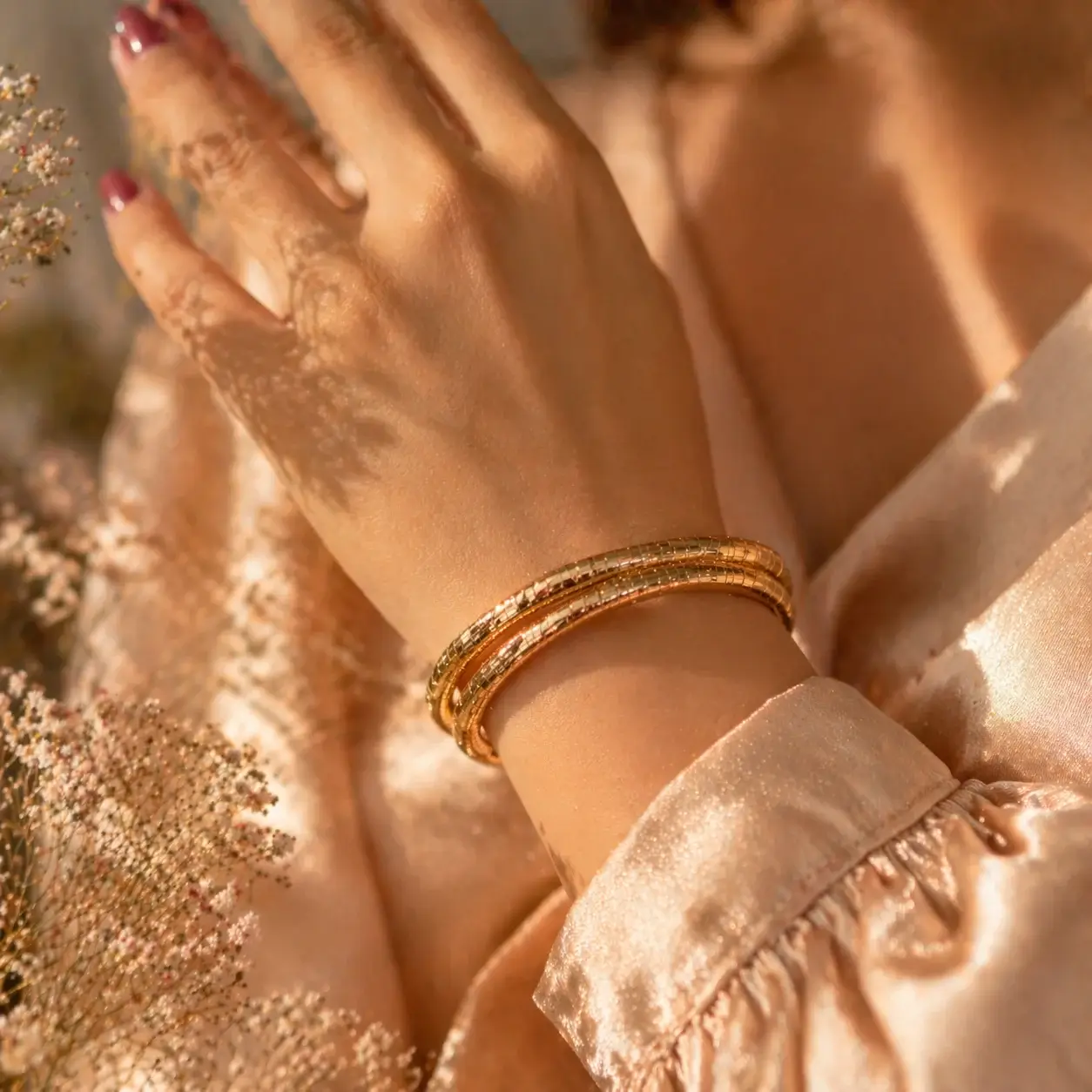 Swarns FlexiWrap 2-in-1 Bracelet - Gold
